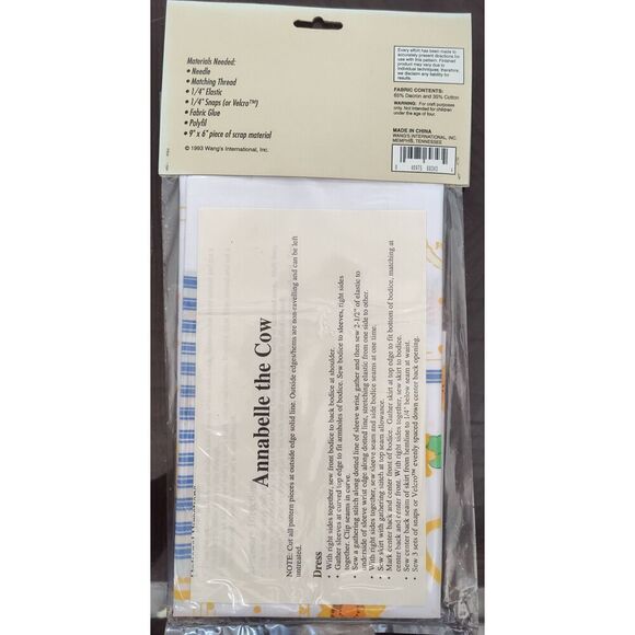 Just for keeps  "Annabelle The Cow"  Sunflower Dress And Accessories Doll Clothe - Picture 2 of 2